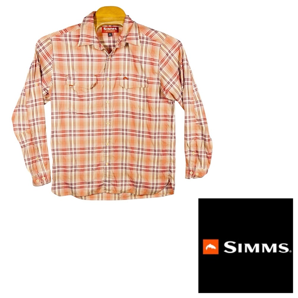 Simms Fishing Performance Shirt Mens Large Lake Outdoor Gorpcore Boating Camping